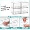 Sorbus Acrylic Storage Containers with Pull-Out Drawers - 4 Pack, 4.4” Clear Tall Stackable Drawer Organizers